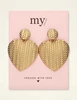 My Jewellery Earrings statement hammered hearts MJ09066