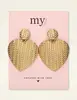 My Jewellery Earrings statement hammered hearts MJ09066