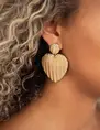 My Jewellery Earrings statement hammered hearts MJ09066