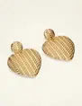 My Jewellery Earrings statement hammered hearts MJ09066