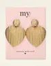 My Jewellery Earrings statement hammered hearts MJ09066