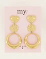 My Jewellery Earrings statement heart hoops MJ07364