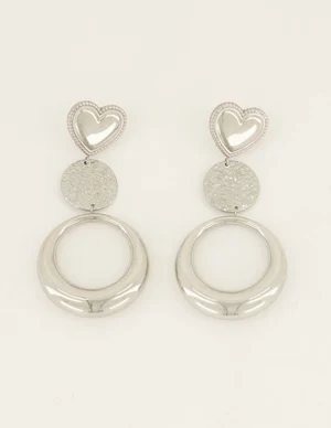 My Jewellery Earrings statement heart hoops MJ07364