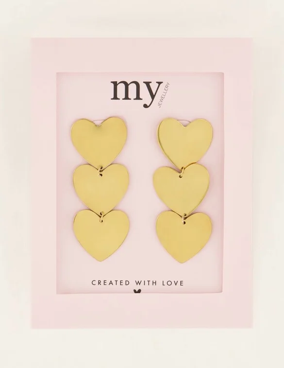 My Jewellery Earrings statement hearts MJ07366