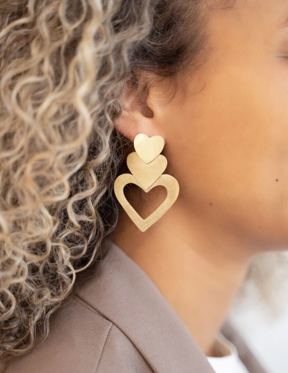 My Jewellery Earrings statement hearts MJ08197