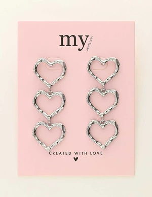 My Jewellery Earrings statement open heart MJ09325