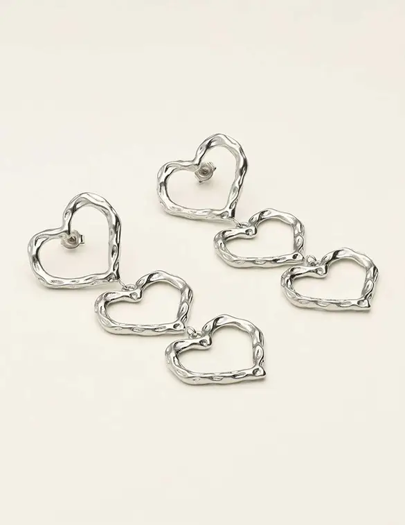 My Jewellery Earrings statement open heart MJ09325
