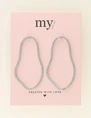 My Jewellery Earrings statement organic strass MJ09972
