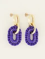 My Jewellery Earrings statement PU metallic MJ07781