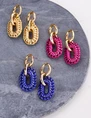 My Jewellery Earrings statement PU metallic MJ07781
