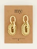 My Jewellery Earrings statement PU metallic MJ07781