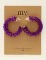My Jewellery Earrings statement purple MJ08786