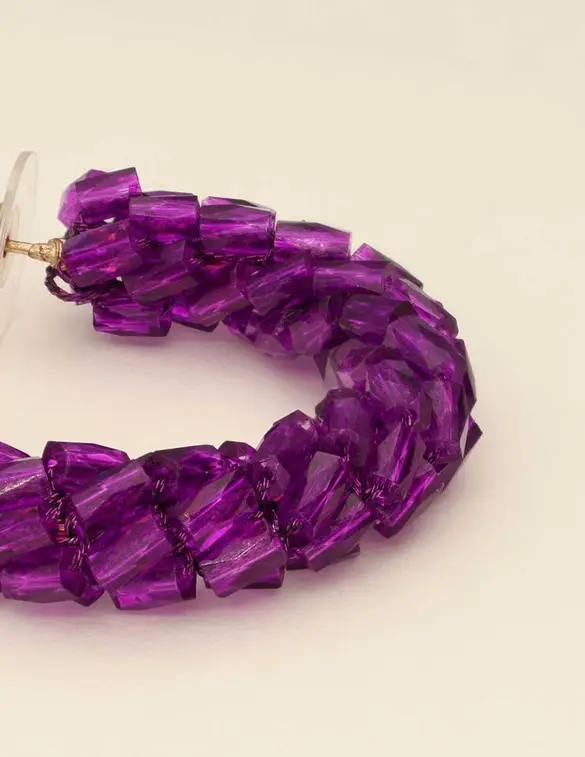 My Jewellery Earrings statement purple MJ08786