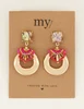 My Jewellery Earrings statement steel beads MJ07375