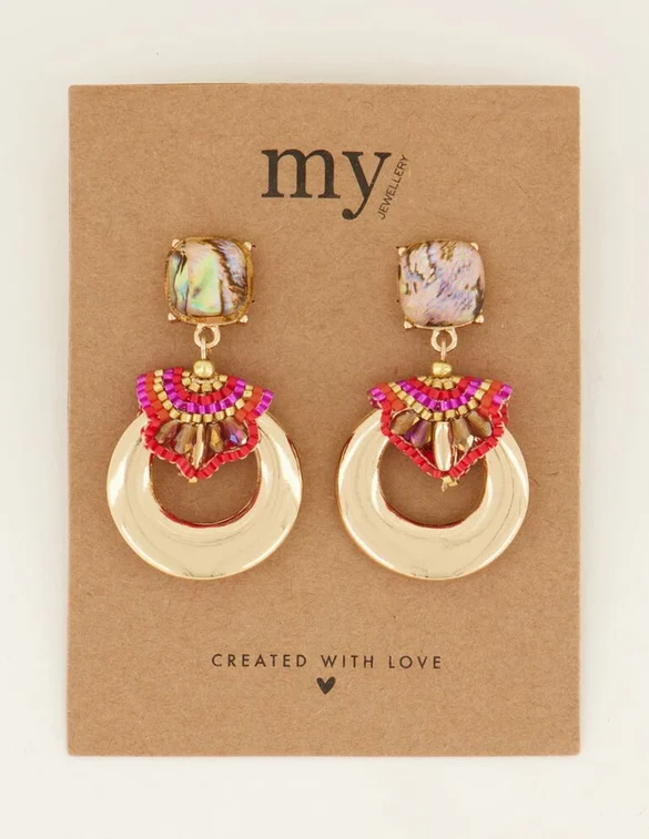 My Jewellery Earrings statement steel beads MJ07375