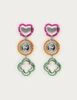 My Jewellery Earrings stmt beaded charms clover MJ12619