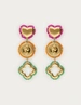 My Jewellery Earrings stmt beaded charms clover MJ12619