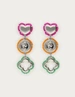 My Jewellery Earrings stmt beaded charms clover MJ12619