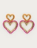 My Jewellery Earrings stmt beaded hearts MJ12623