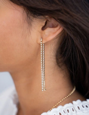 My Jewellery Earrings strings with pearls MJ11644