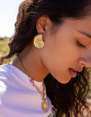 My Jewellery Earrings studs big shell MJ10378