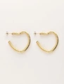 My Jewellery Earrings twisted heart hoops MJ11250
