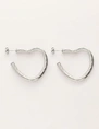 My Jewellery Earrings twisted heart hoops MJ11250