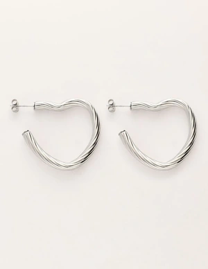 My Jewellery Earrings twisted heart hoops MJ11250
