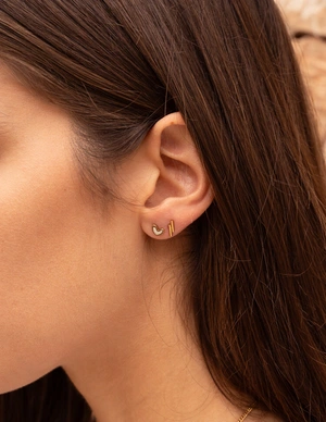 My Jewellery Earstud heart pearl MJ12101