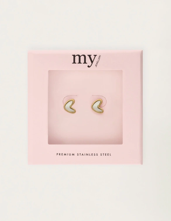 My Jewellery Earstud heart pearl MJ12101