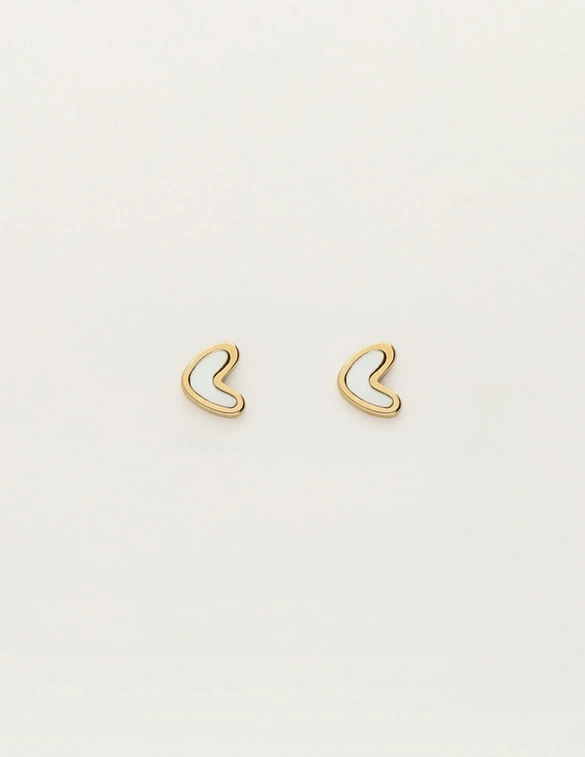 My Jewellery Earstud heart pearl MJ12101