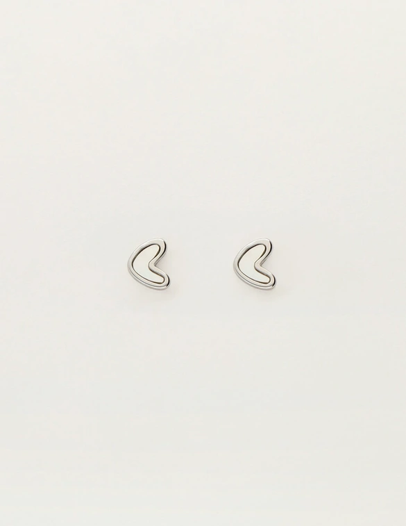 My Jewellery Earstud heart pearl MJ12101