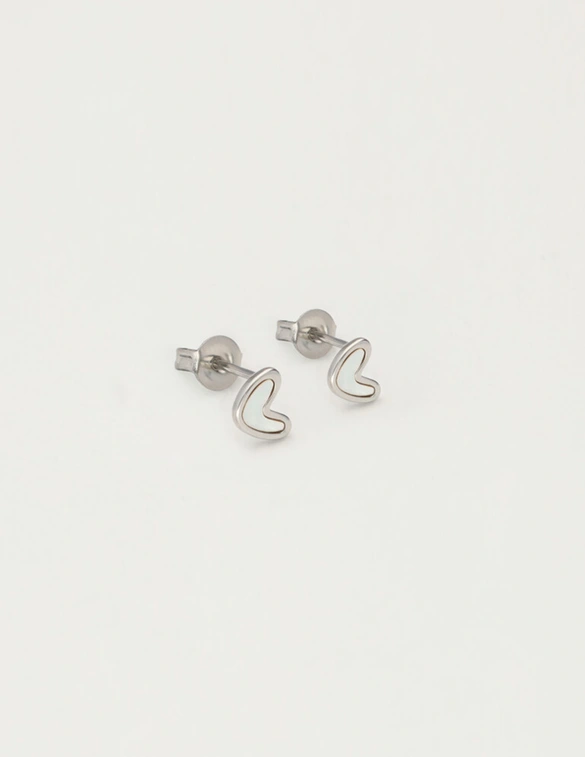 My Jewellery Earstud heart pearl MJ12101