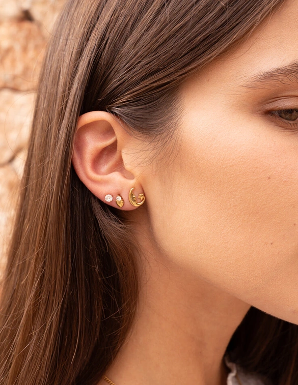 My Jewellery Earstud heart strass MJ12102