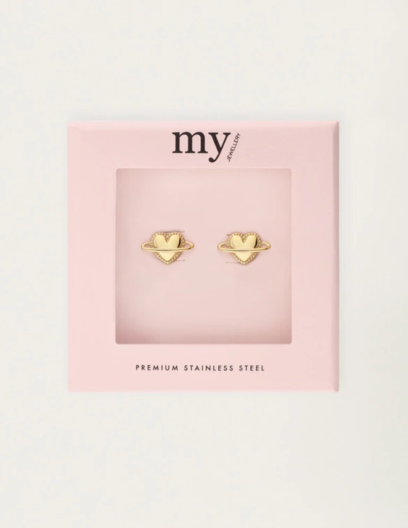 My Jewellery Earstud heart ufo MJ12093