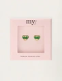 My Jewellery Earstud mini art heart green MJ12096