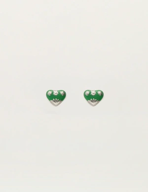 My Jewellery Earstud mini art heart green MJ12096