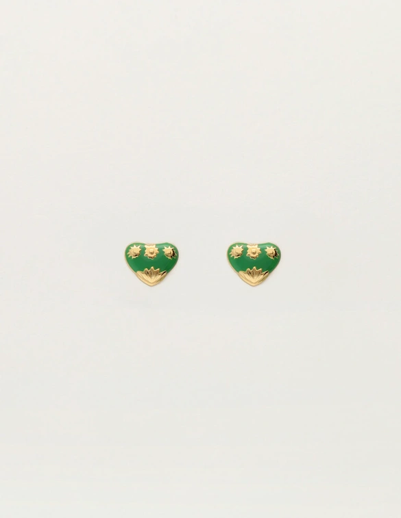 My Jewellery Earstud mini art heart green MJ12096