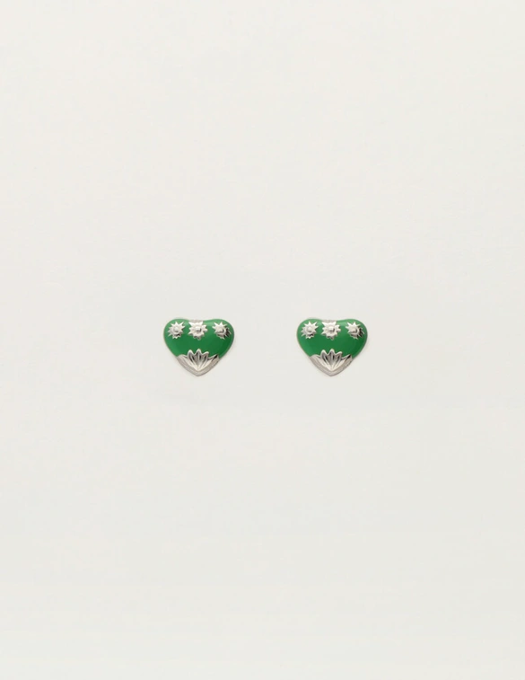 My Jewellery Earstud mini art heart green MJ12096