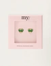 My Jewellery Earstud mini art heart green MJ12096