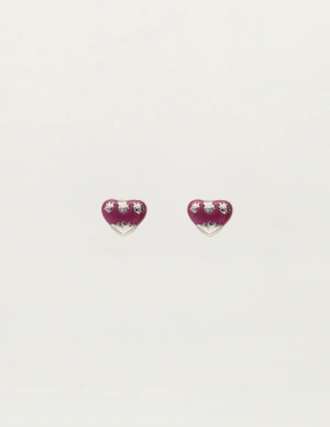 My Jewellery Earstud mini art heart purple MJ12095