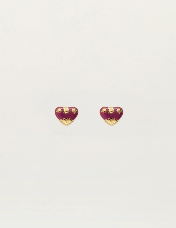 My Jewellery Earstud mini art heart purple MJ12095