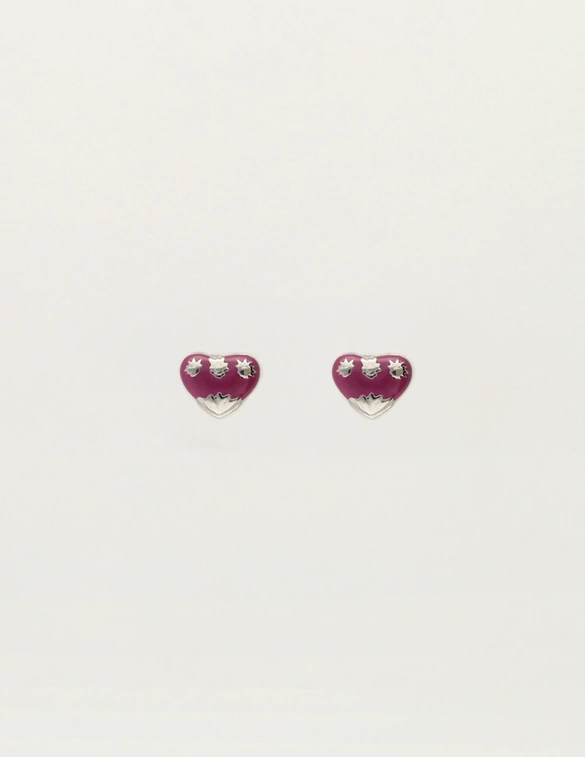 My Jewellery Earstud mini art heart purple MJ12095