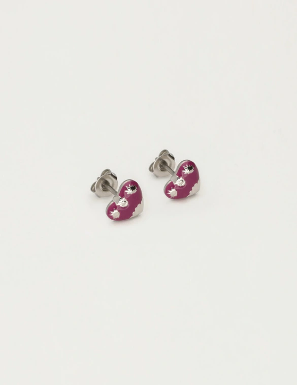 My Jewellery Earstud mini art heart purple MJ12095