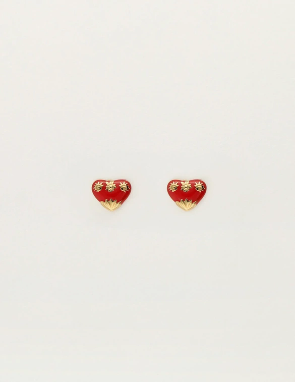 My Jewellery Earstud mini art heart red MJ12094
