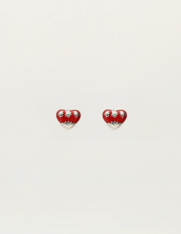 My Jewellery Earstud mini art heart red MJ12094