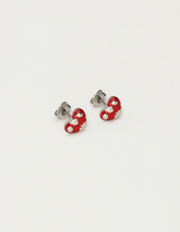 My Jewellery Earstud mini art heart red MJ12094