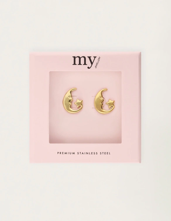 My Jewellery Earstud moon star MJ12104
