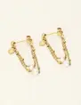 My Jewellery Earstuds with chain & pearls MJ09213