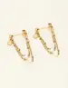 My Jewellery Earstuds with chain & pearls MJ09213
